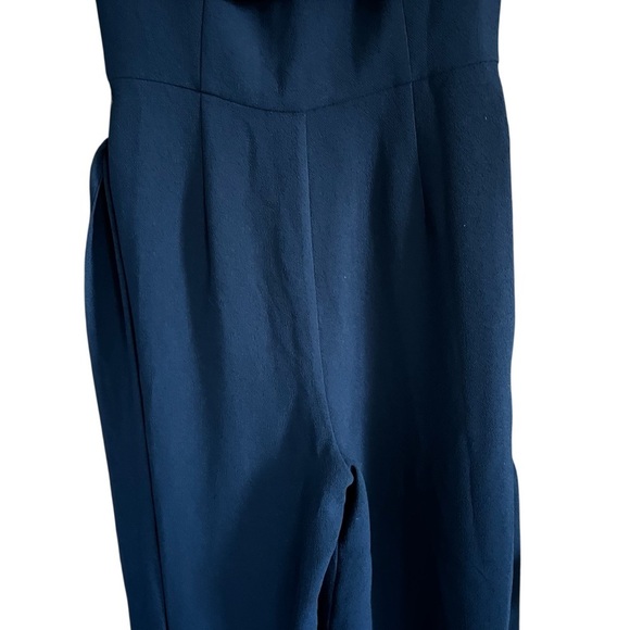 EUC Trina Turk Navy Off the Shoulder Jumpsuit size 0 - Picture 5 of 10